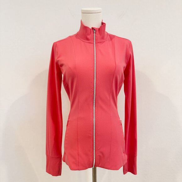Athleta Shanti Salutation Full Zip Athletic Workout Jacket Powervita Gym Small - Picture 9 of 9